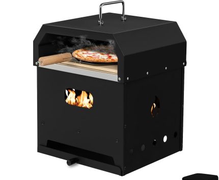 Wood-Fired Pizza Oven & Grill - 4-in-1 Outdoor Combo